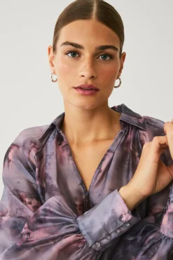 Clearance Collection Bluse med pufærmer Dame Skjorter & Bluser
