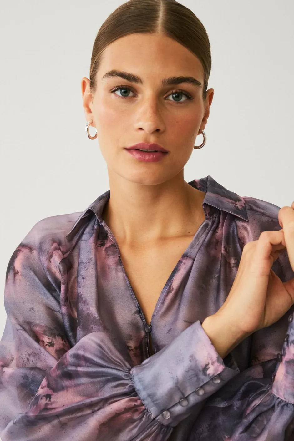 Clearance Collection Bluse med pufærmer Dame Skjorter & Bluser