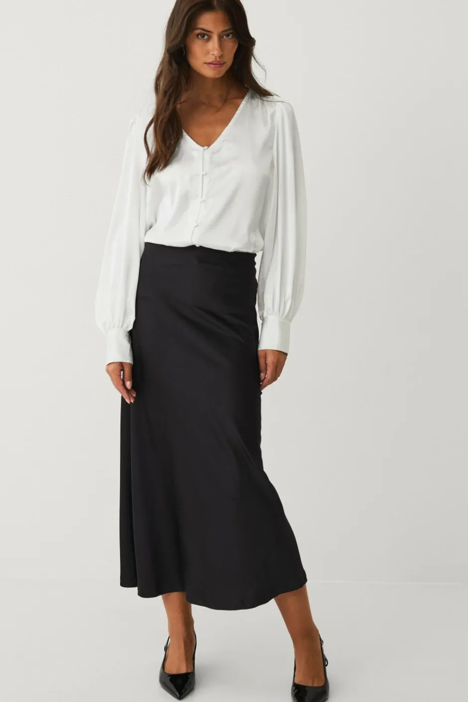 Sale Collection Bluse i satin Dame Skjorter & Bluser