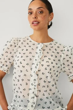 Ellos Collection Bluse med volanter^Dame Skjorter & Bluser