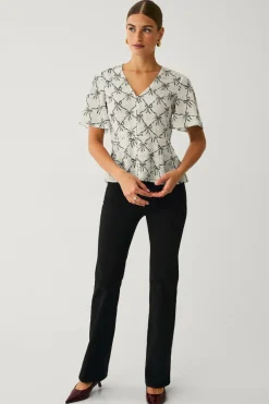 Discount Collection Bluse med knapper Dame Skjorter & Bluser