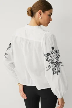 Ellos Collection Bluse med ballonærmer^Dame Skjorter & Bluser