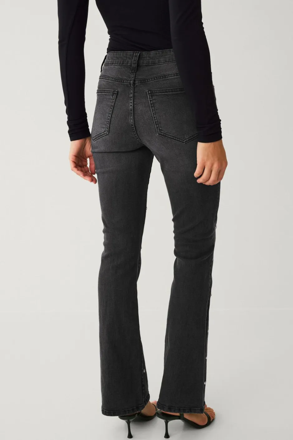 Sale Collection Bootcut jeans med rhinstene Dame Jeans