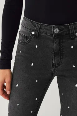 Sale Collection Bootcut jeans med rhinstene Dame Jeans