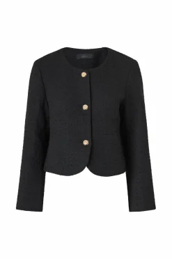 Discount Collection Bouclé-jakke med guldknapper Dame Blazere & Veste