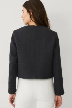 Discount Collection Bouclé-jakke med guldknapper Dame Blazere & Veste