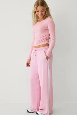 Outlet Collection Brede bukser med sidestriber Børn Bukser & Leggings