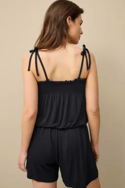 Best Collection Buksekjole med smocket detalje Dame Strandtøj