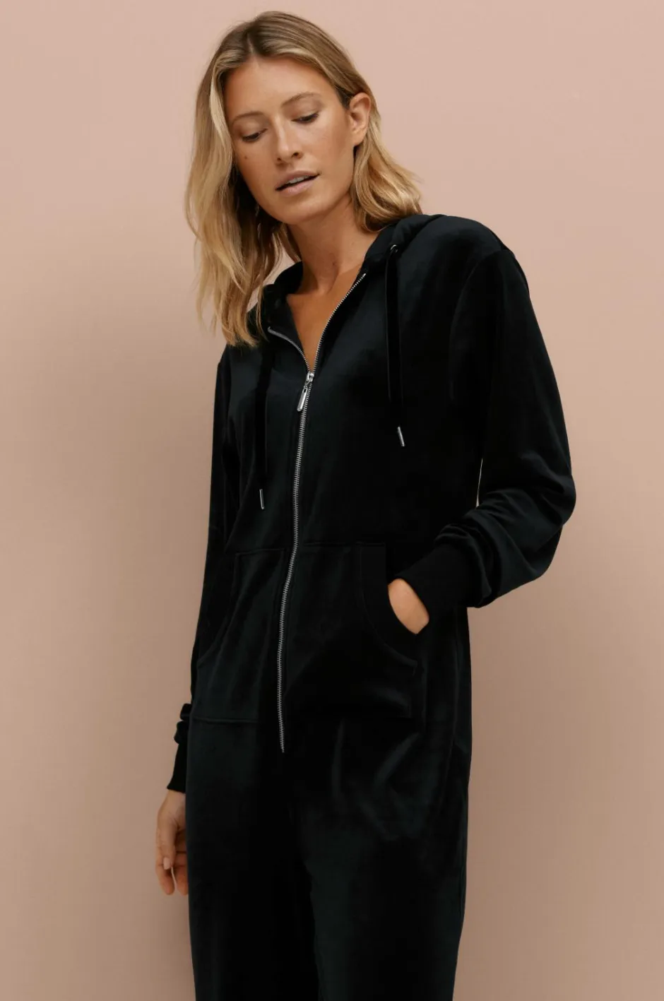 Hot Collection Buksekjole med ribbede detaljer Dame Nattøj|Loungewear & Homewear