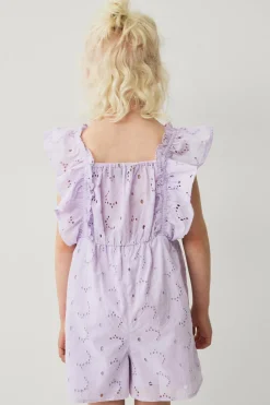 Hot Collection Buksekjole med blondebroderi Børn Jumpsuits
