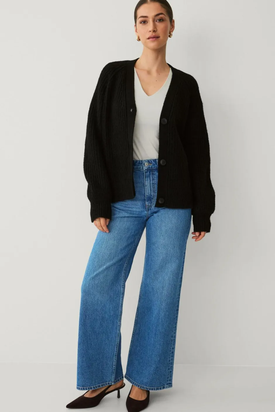 Sale Collection Cardigan med knapper Dame Trøjer & Cardigans