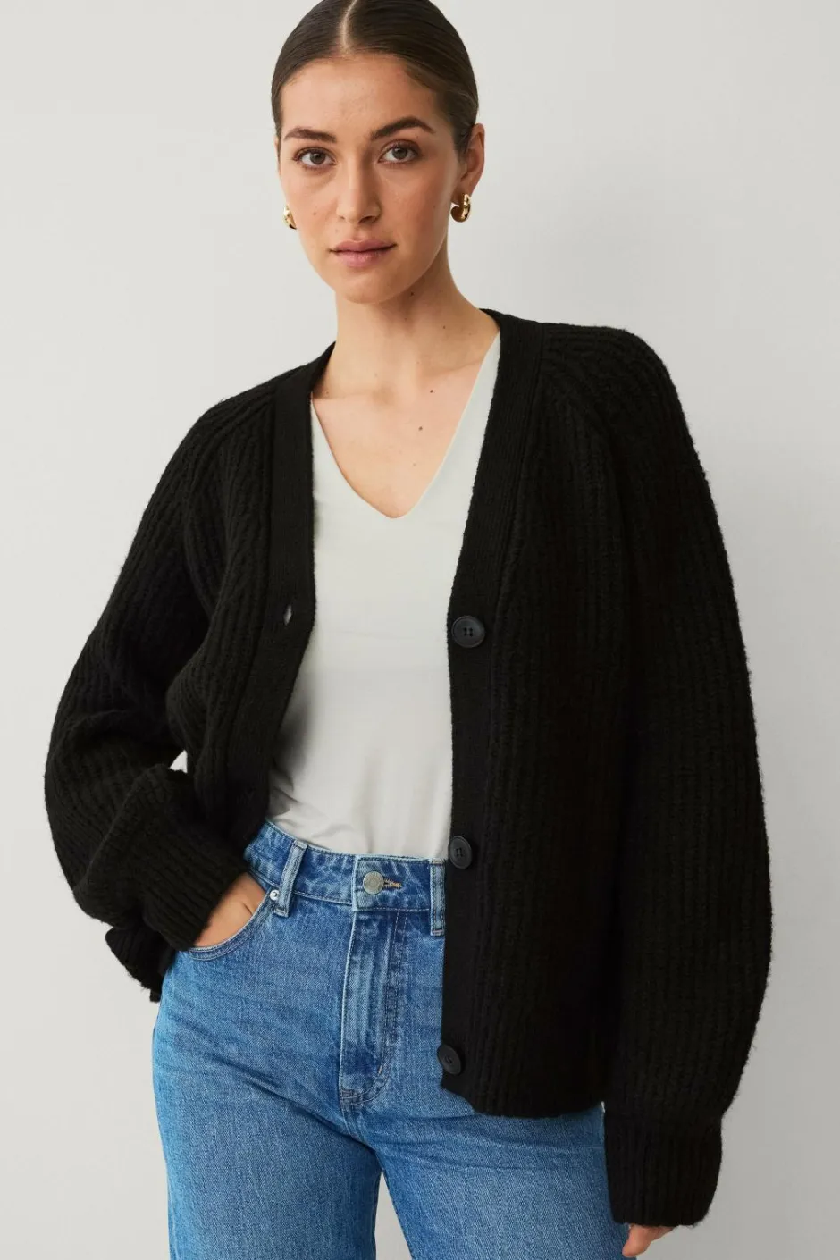 Sale Collection Cardigan med knapper Dame Trøjer & Cardigans