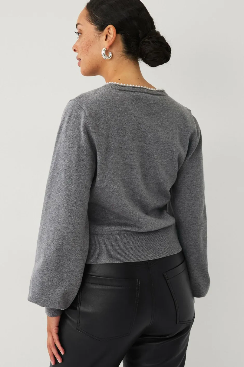 Clearance Collection Cardigan med perler Dame Trøjer & Cardigans