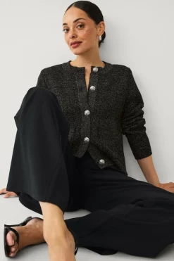 Ellos Collection Cardigan med guldfarvede knapper^Dame Trøjer & Cardigans