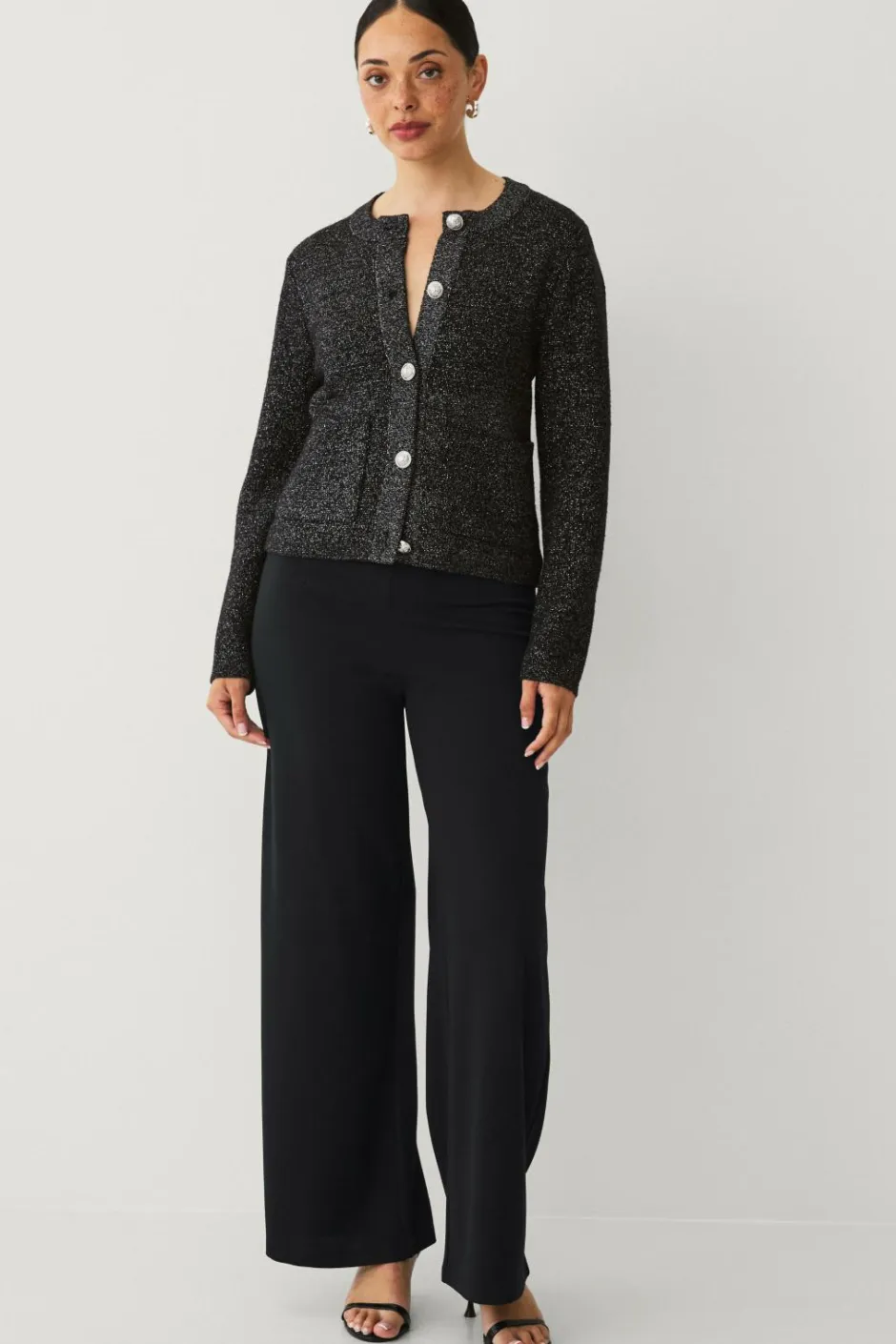 Ellos Collection Cardigan med guldfarvede knapper^Dame Trøjer & Cardigans
