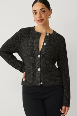 Ellos Collection Cardigan med guldfarvede knapper^Dame Trøjer & Cardigans