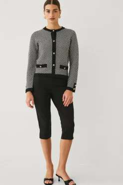 Outlet Collection Cardigan med striber Dame Trøjer & Cardigans