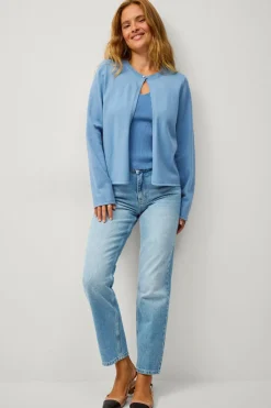 Ellos Collection Cardigan med perleknap på toppen^Dame Trøjer & Cardigans