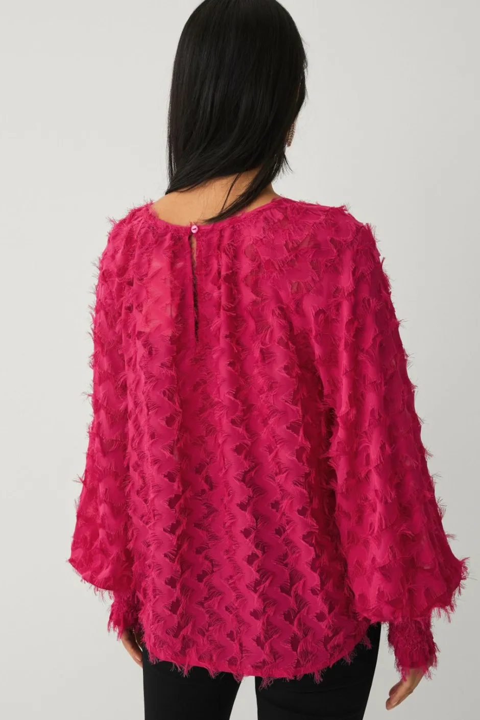 Ellos Collection Chiffonbluse med struktur^Dame Skjorter & Bluser