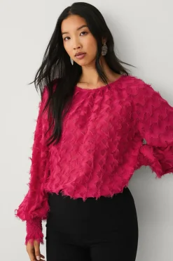 Ellos Collection Chiffonbluse med struktur^Dame Skjorter & Bluser