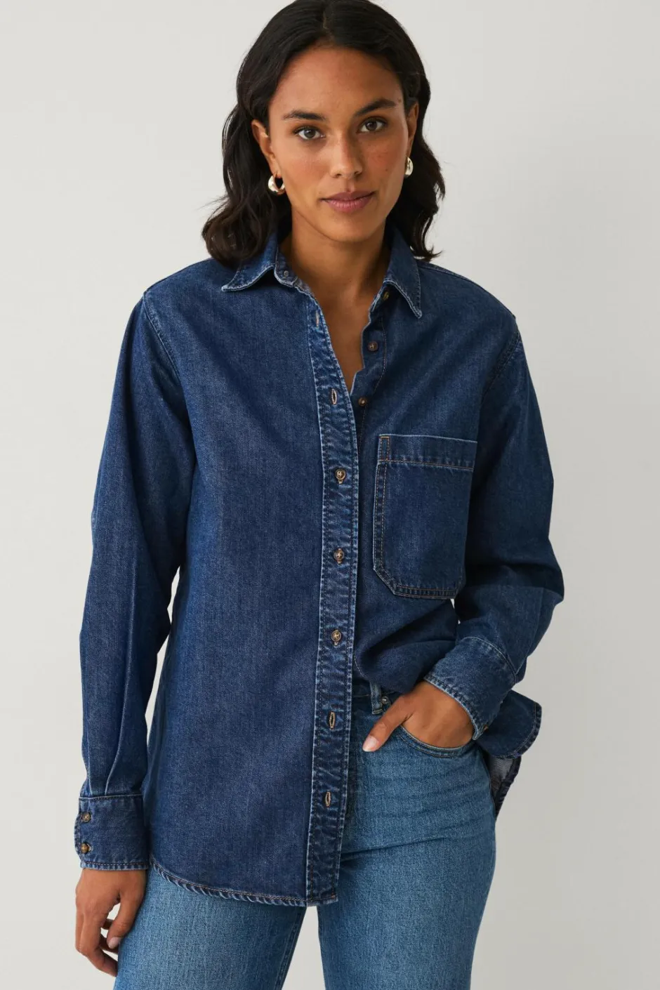 Ellos Collection Denimskjorte^Dame Skjorter & Bluser