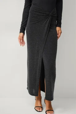Collection Draperet lurex-nederdel Dame Nederdele