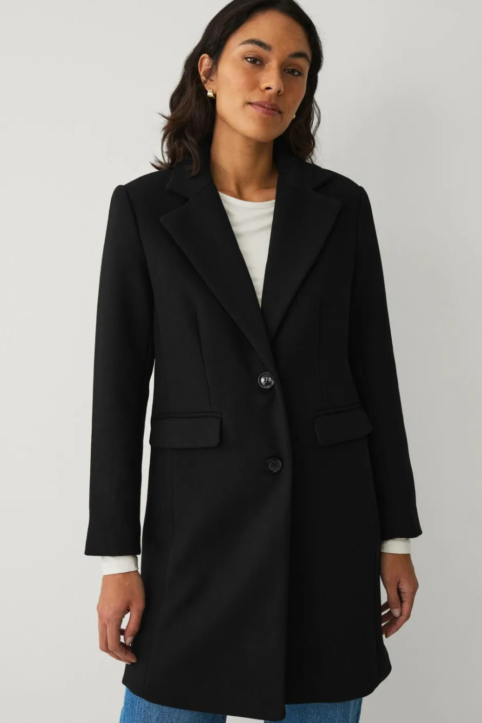 Sale Collection Enkeltradet uldfrakke Dame Jakker & Frakker