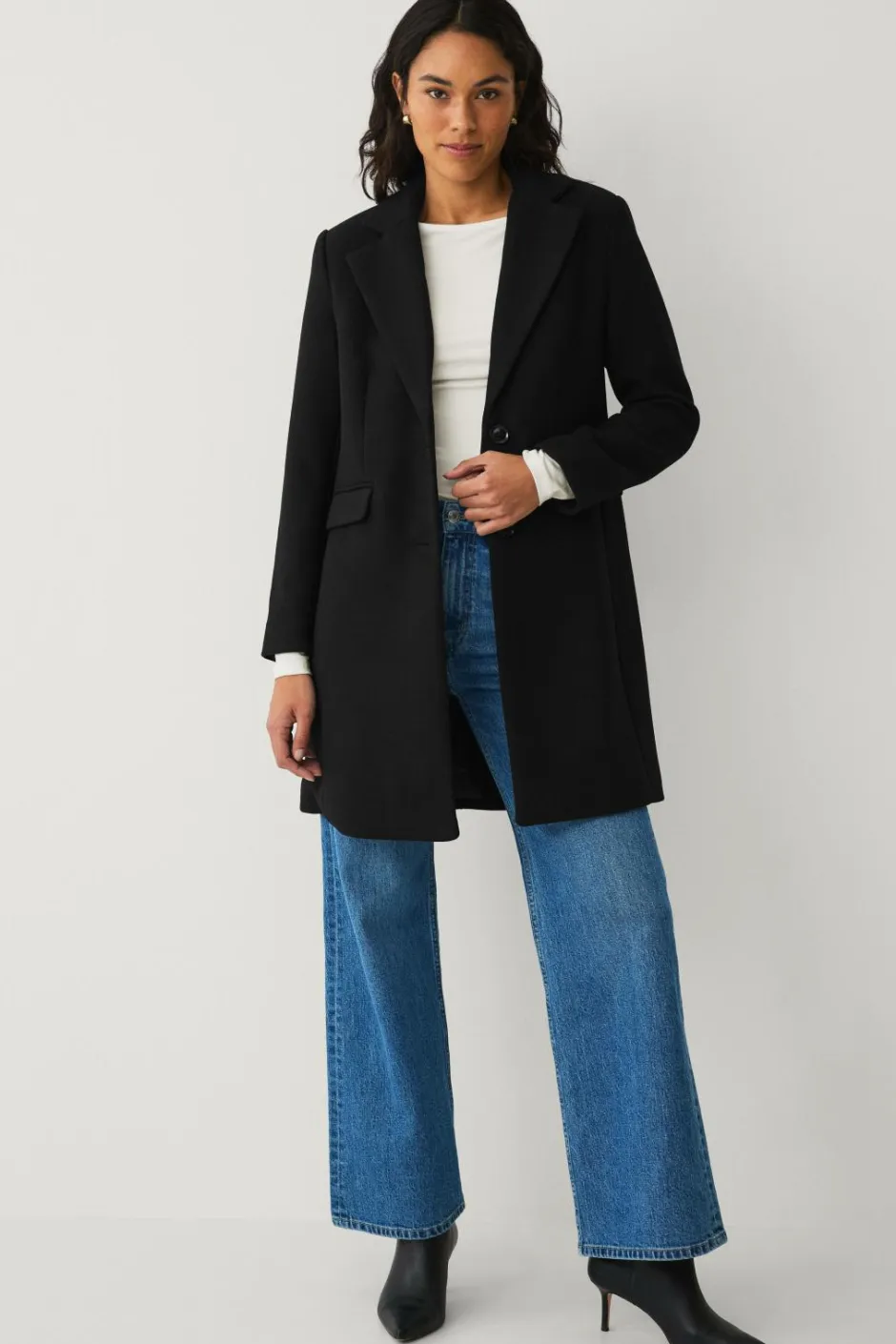 Sale Collection Enkeltradet uldfrakke Dame Jakker & Frakker