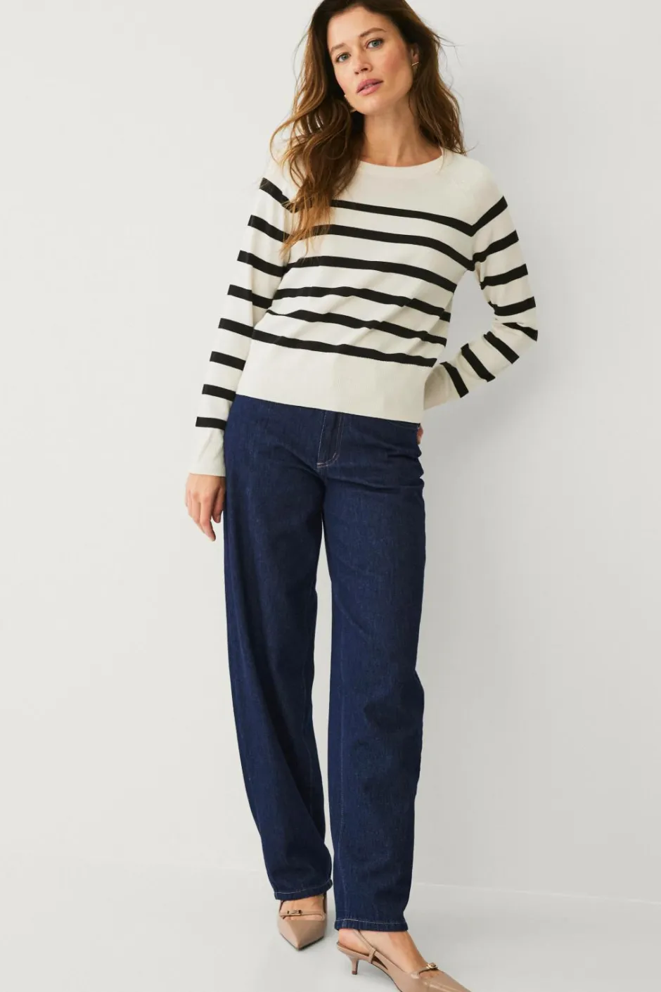 Best Collection Fintstrikket Pullover Dame Basistøj
