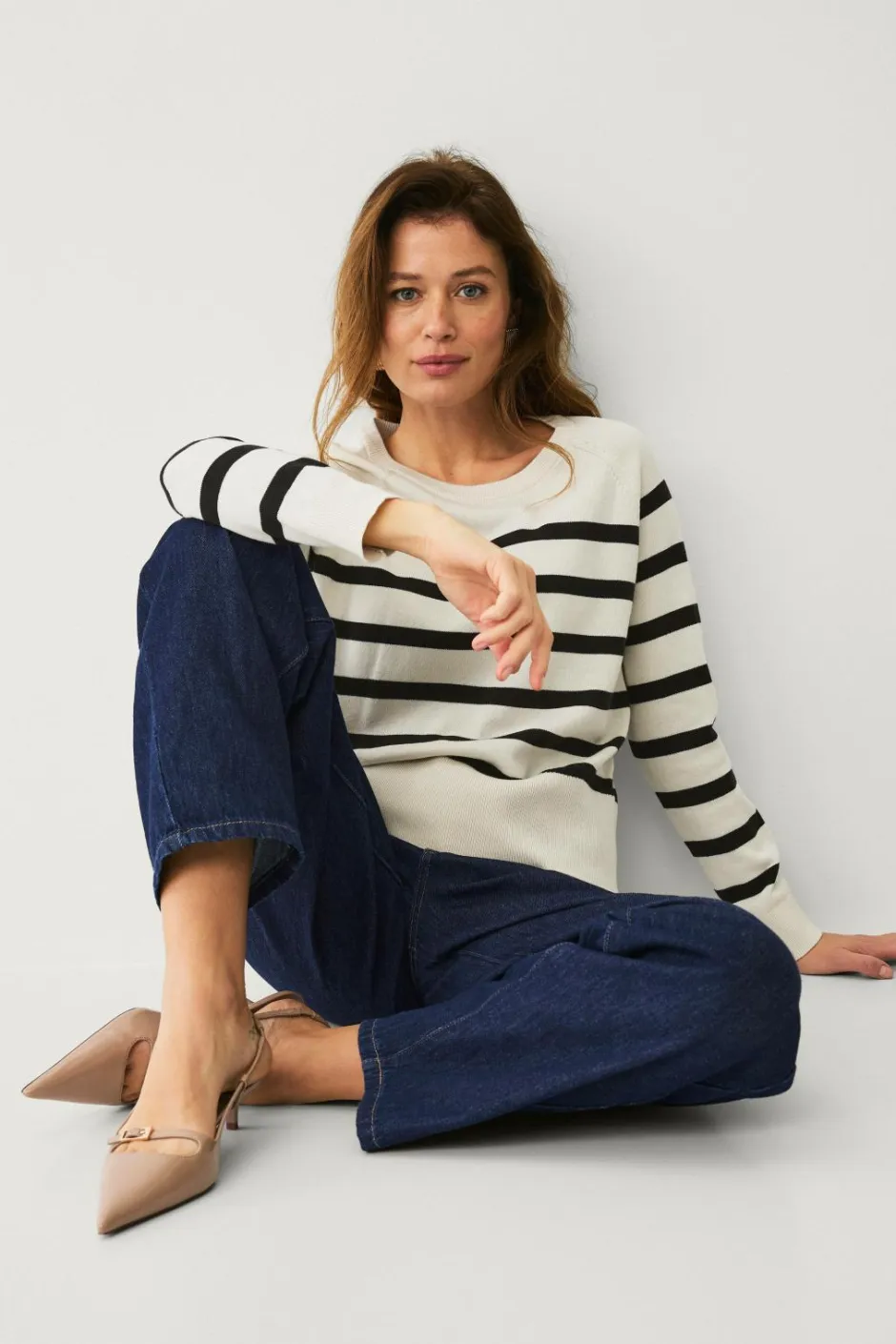 Best Collection Fintstrikket Pullover Dame Basistøj