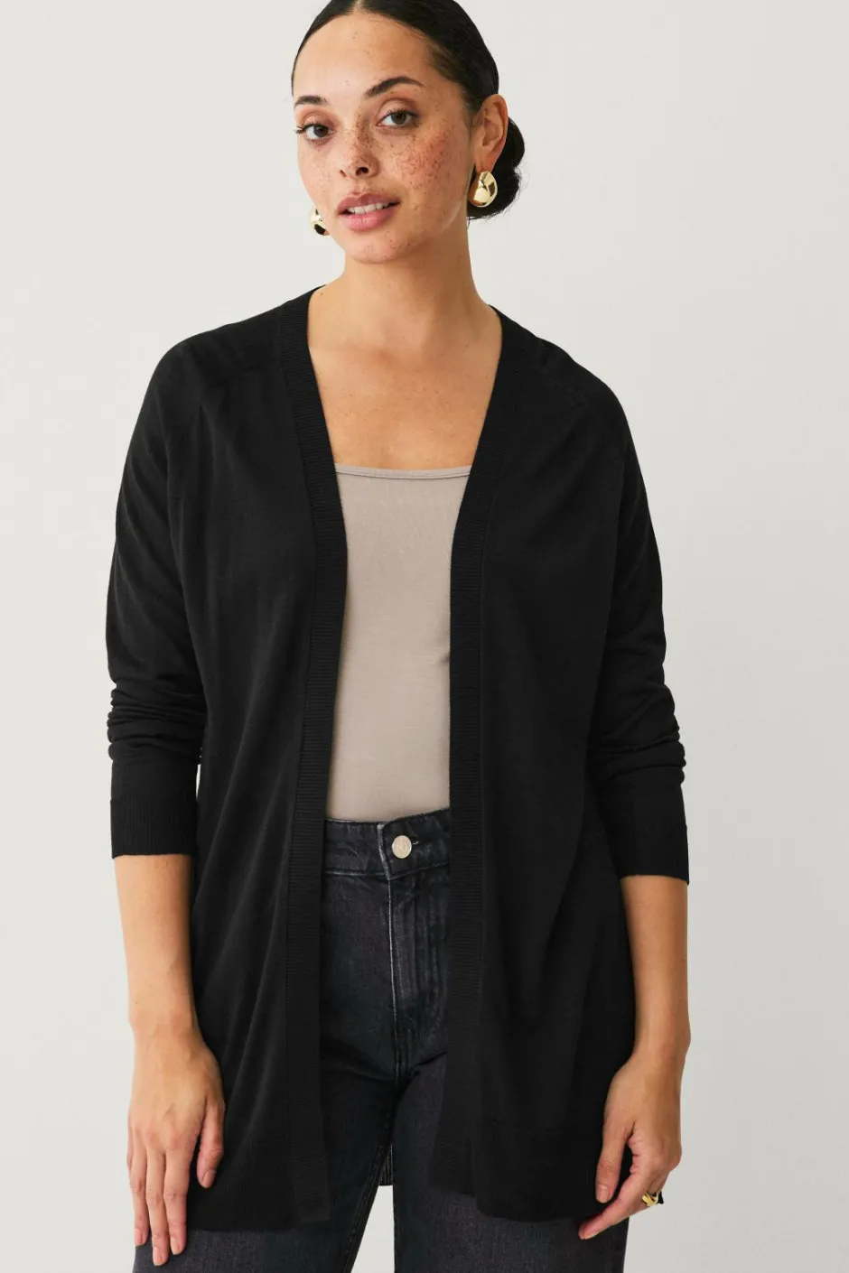 Best Collection Fintstrikket cardigan Dame Basistøj