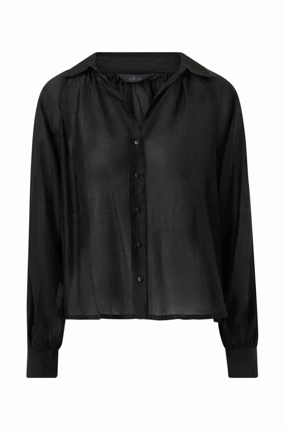 Hot Collection Gennemsigtig bluse med v-hals Dame Skjorter & Bluser