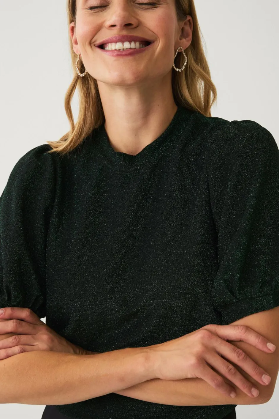 Ellos Collection Glitrende top^Dame Toppe & Tank-Toppe