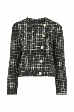 Outlet Collection Habitjakke med perleknaper Dame Blazere & Veste