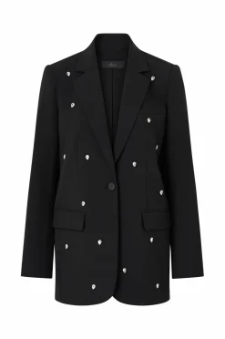 Hot Collection Habitjakke med rhinstene Dame Blazere & Veste
