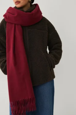 Clearance Collection Halstørklæde med frynser Dame Tørklæder & Halstørklæder