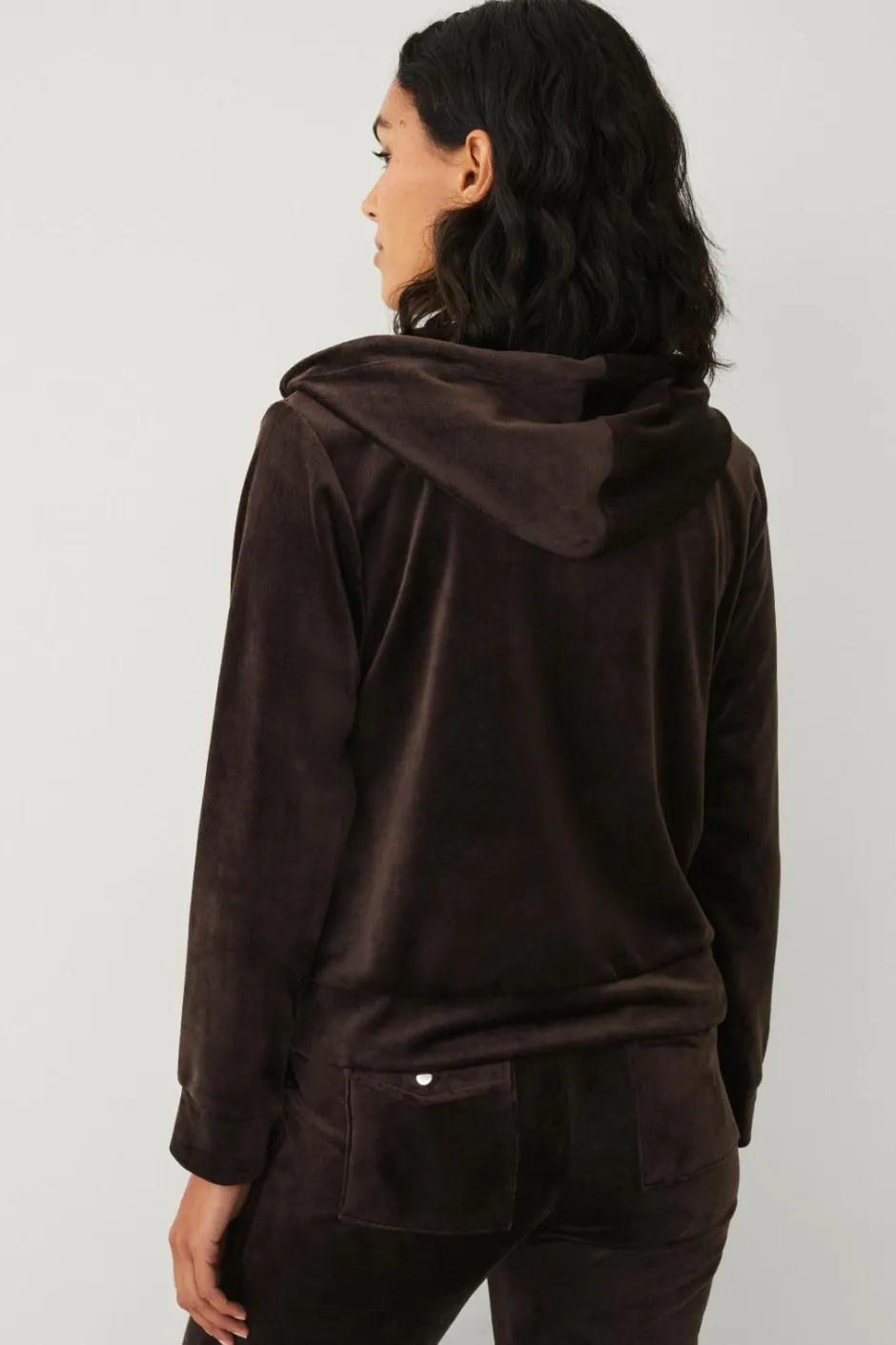 Ellos Collection Hættetrøje i velour^Dame Loungewear & Homewear|Sweatshirts & Hoodies