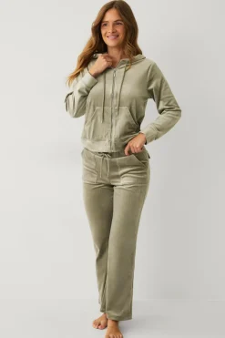Hot Collection Hættetrøje i velour Dame Loungewear & Homewear|Sweatshirts & Hoodies