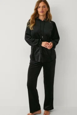 Outlet Collection Hættetrøje i velour Dame Loungewear & Homewear|Sweatshirts & Hoodies