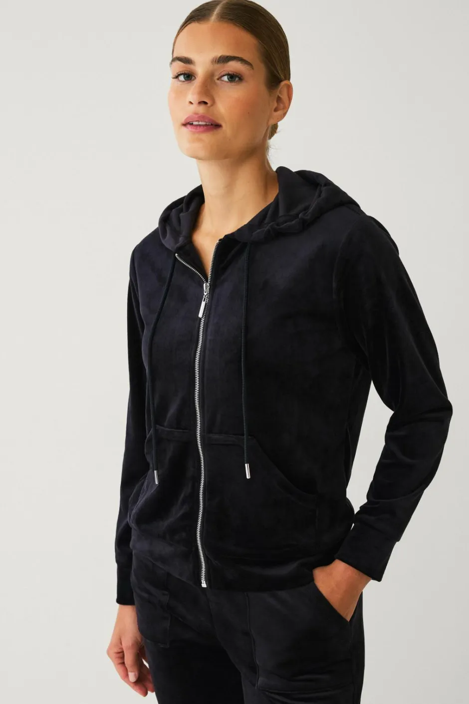 Online Collection Hættetrøje i velour Dame Loungewear & Homewear|Sweatshirts & Hoodies
