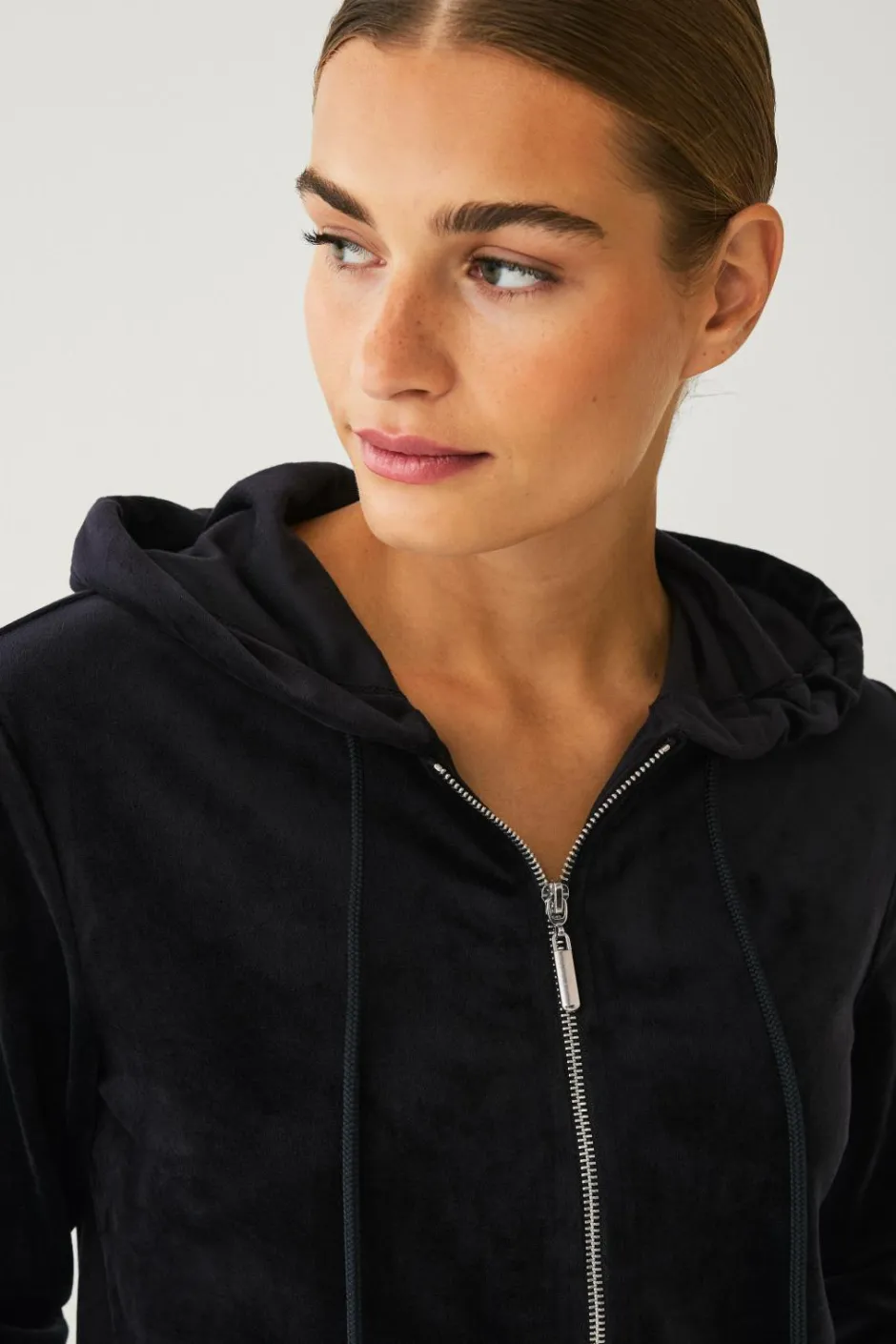 Online Collection Hættetrøje i velour Dame Loungewear & Homewear|Sweatshirts & Hoodies