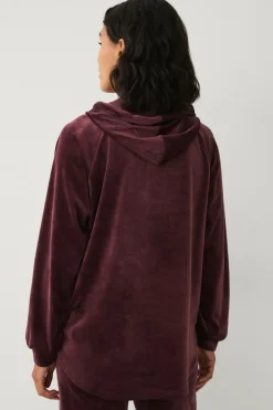 Ellos Collection Hættetrøje i velour^Dame Loungewear & Homewear|Sweatshirts & Hoodies