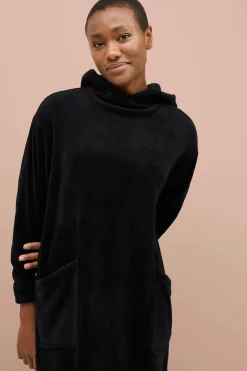 New Collection Hyggelig kjole i fleece Dame Nattøj|Loungewear & Homewear