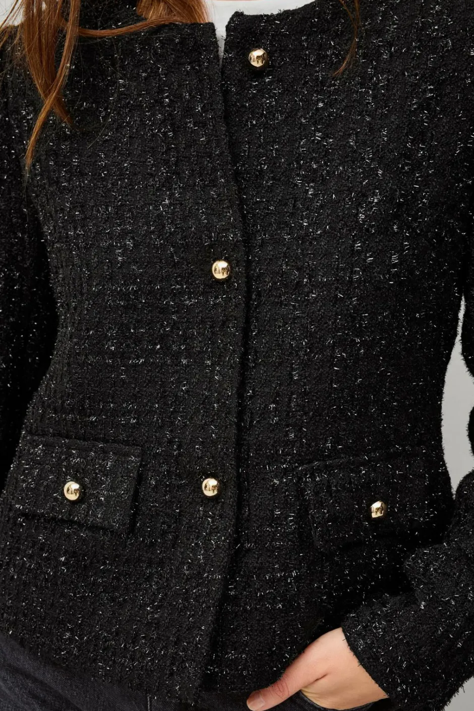 Best Collection Jakke i bouclé Dame Blazere & Veste