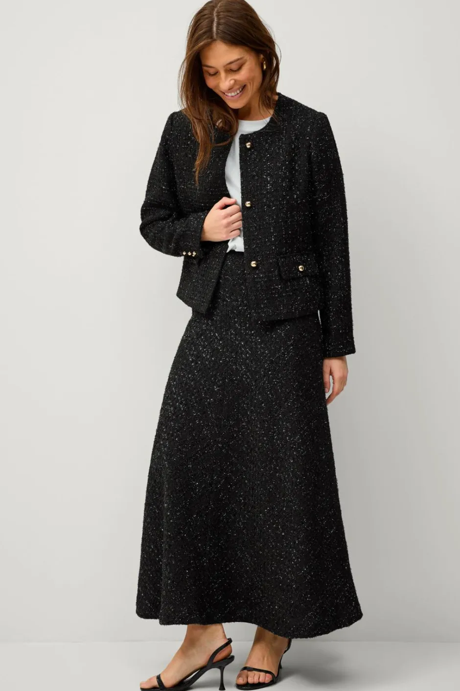 Best Collection Jakke i bouclé Dame Blazere & Veste