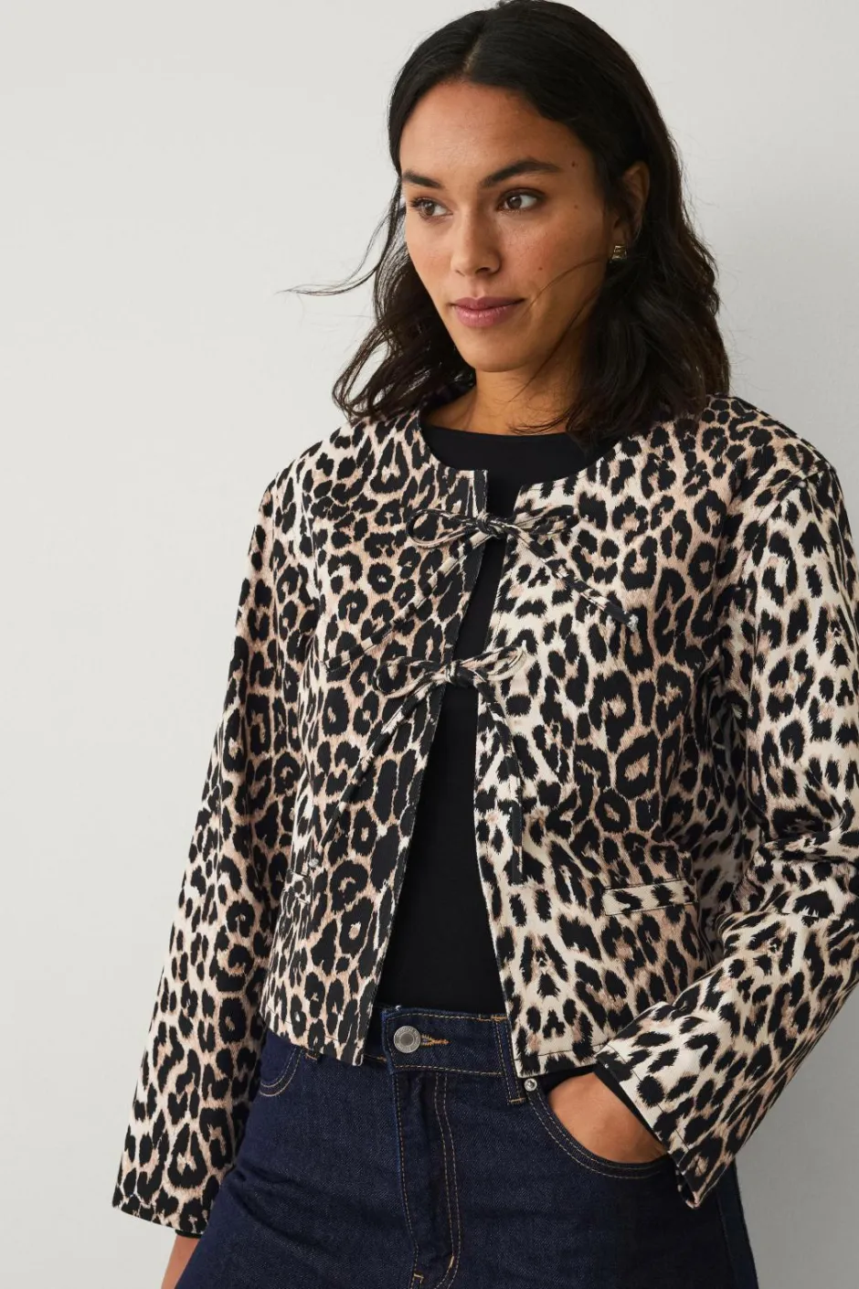 Ellos Collection Jakke med leopardprint^Dame Blazere & Veste
