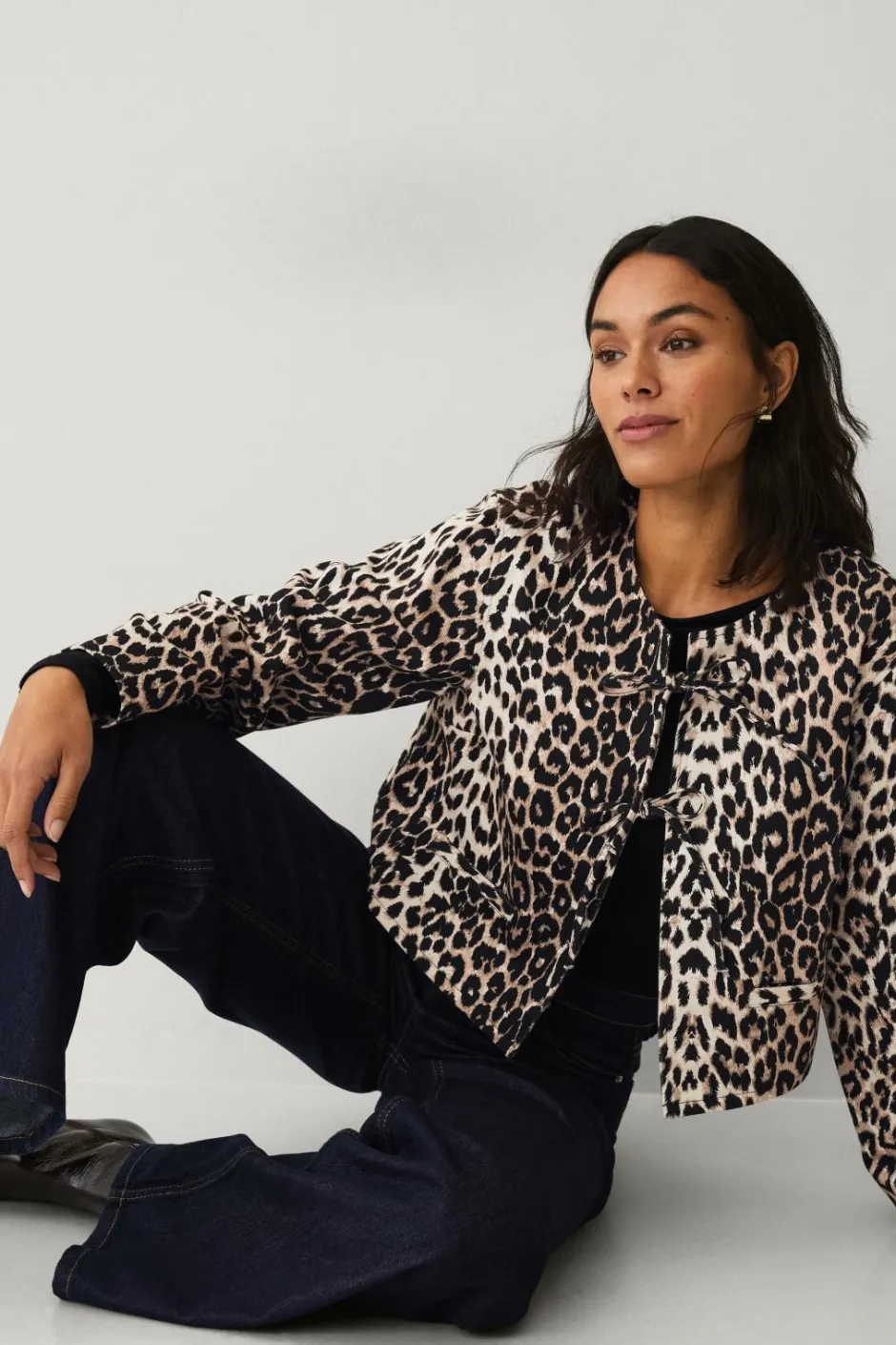 Ellos Collection Jakke med leopardprint^Dame Blazere & Veste