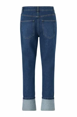 New Collection Jeans Slim Straight Folded Dame Jeans