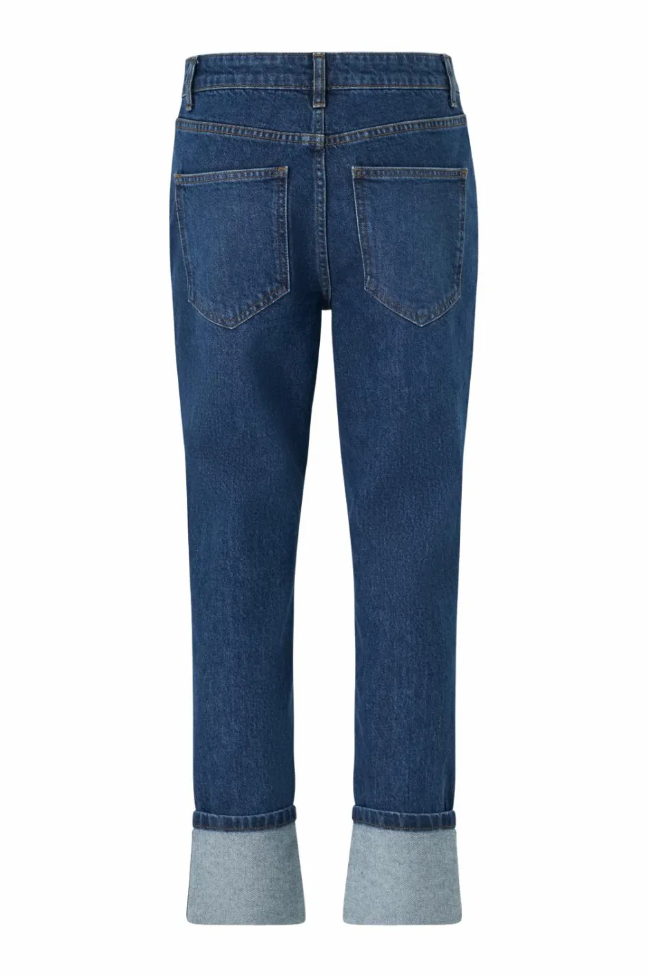 New Collection Jeans Slim Straight Folded Dame Jeans
