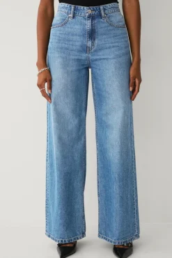 Ellos Collection Jeans med brede ben og høj talje^Dame Jeans